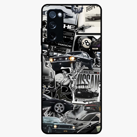 Aesthetic Dark Love Glass Case showing flat back view with dark romantic artwork and glossy glass finish.