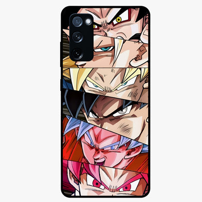 Anime Character Glass Case showing flat back view with vibrant anime artwork and glossy glass finish.