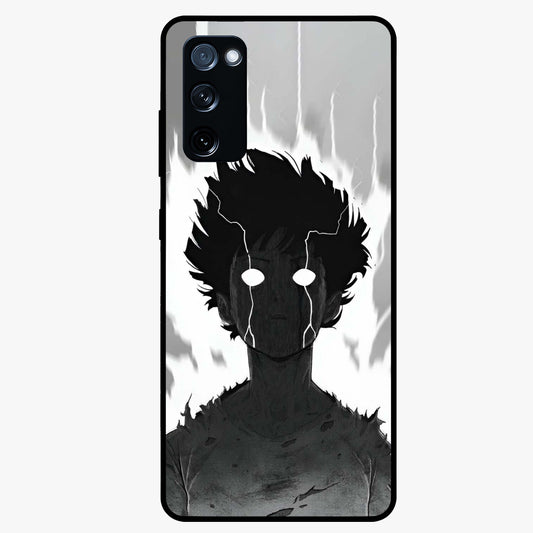 Awakened Inner Rage Glass Case showing flat back view with intense artistic artwork and glossy glass finish.