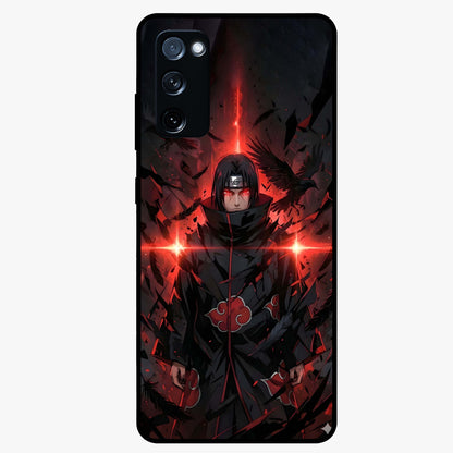 Focus Mode On Glass Case showing flat back view with bold motivational typography design and glossy glass finish.