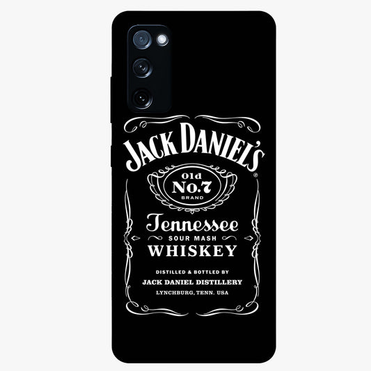 Vintage Whiskey Heritage Glass Case showing flat back view with classic whiskey inspired artwork and glossy glass finish.