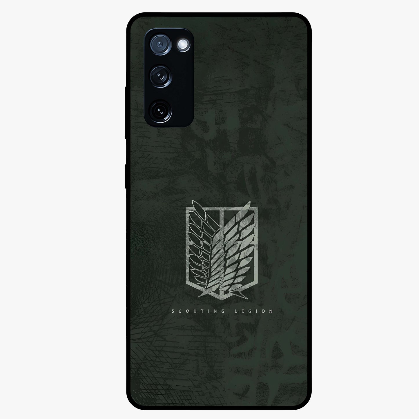 Wings Of Freedom Glass Case showing flat back view with symbolic wings artwork and glossy glass finish.