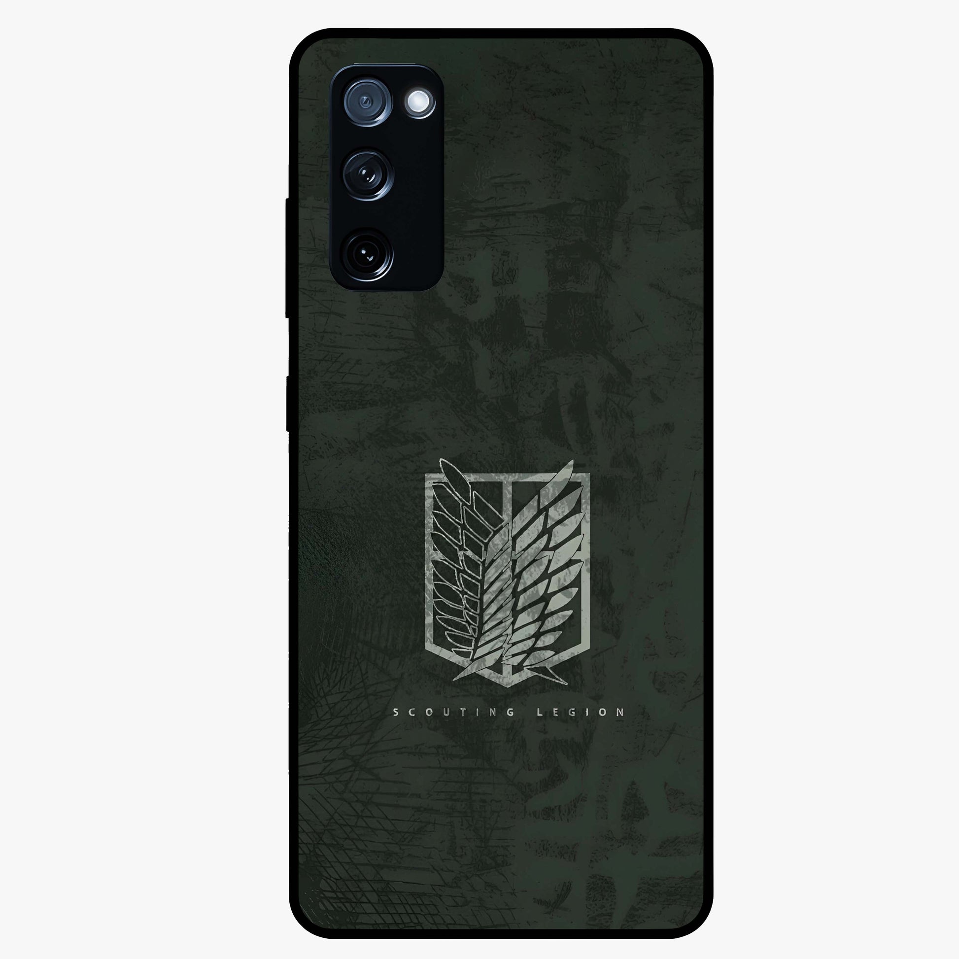 Wings Of Freedom Glass Case showing flat back view with symbolic wings artwork and glossy glass finish.