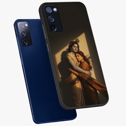 Divine Eternal Love Glass Case displayed in angled mockup highlighting elegant divine inspired design with peaceful aesthetic.