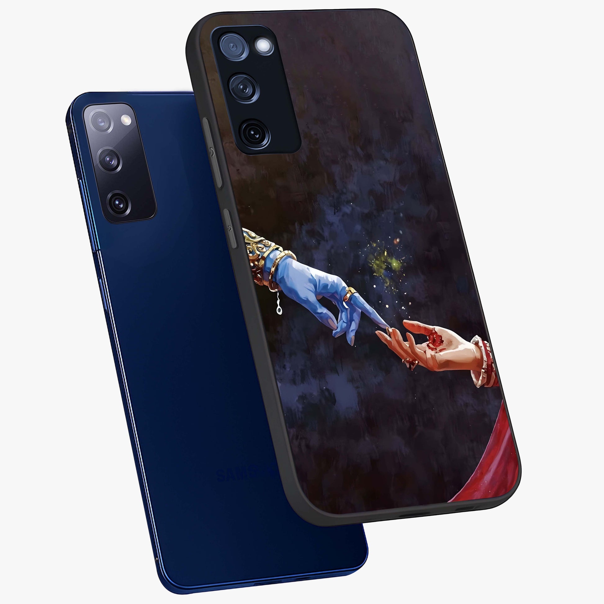 Divine Touch Eternal Glass Case displayed in angled mockup highlighting elegant divine inspired design with calm aesthetic style.