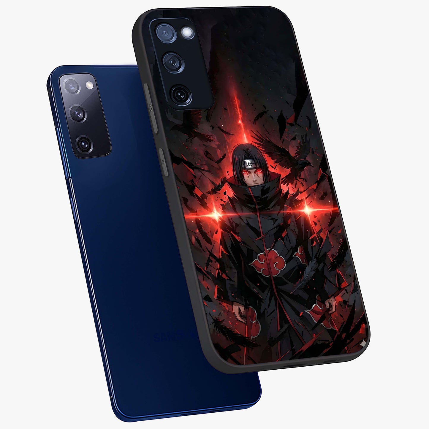 Focus Mode On Glass Case displayed in angled mockup highlighting clean minimal text artwork with modern aesthetic style.