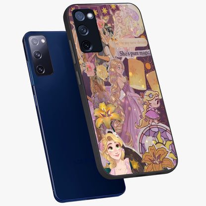 Magical Tangled Dream Glass Case displayed in angled mockup highlighting whimsical fantasy design with magical aesthetic.