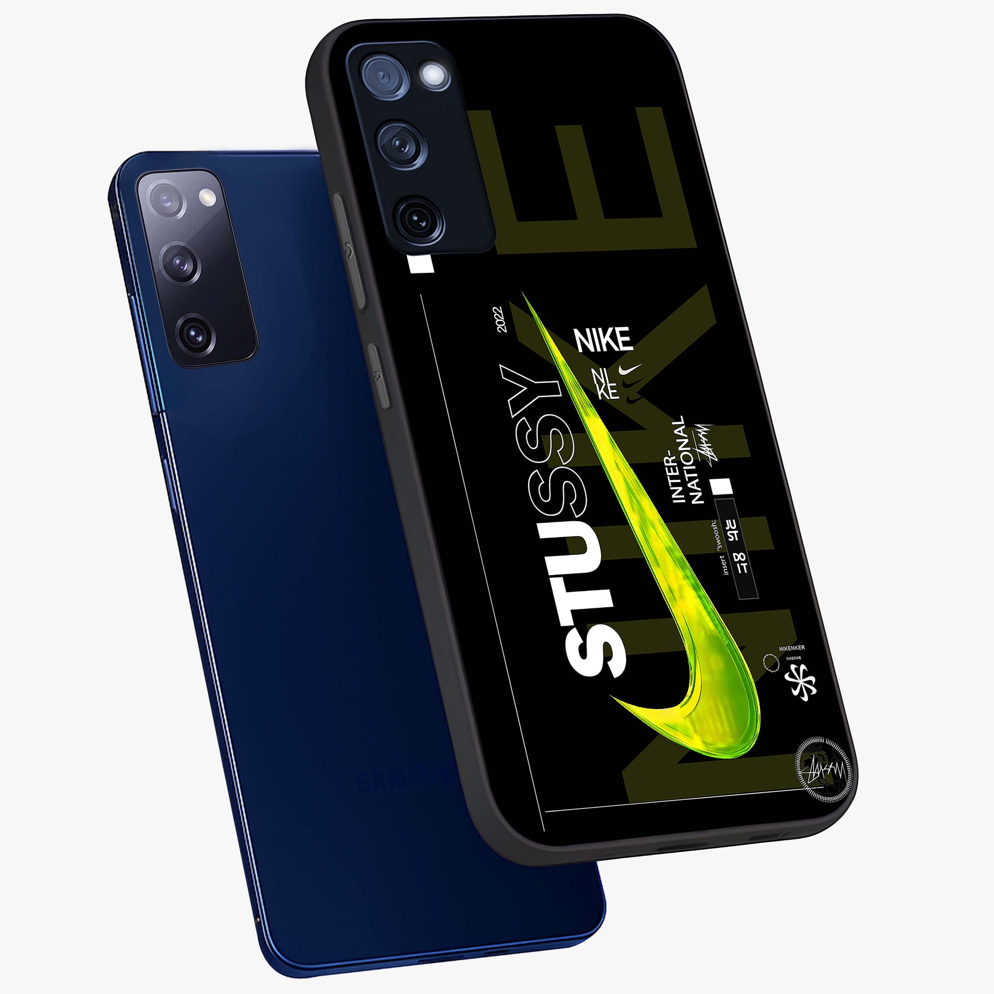 Neon Street Edition Glass Case displayed in angled mockup highlighting vibrant urban design with bold street aesthetic.