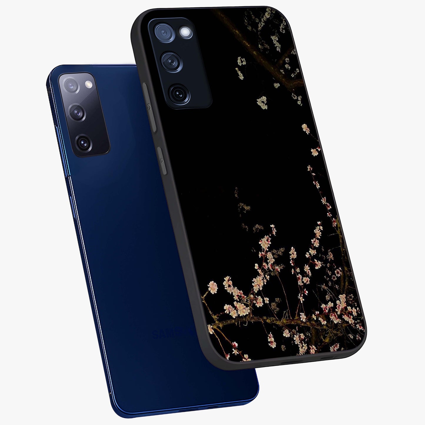 Petal Moon Light With Custom Name Glass Case displayed in angled mockup highlighting delicate petal design with custom name feature.