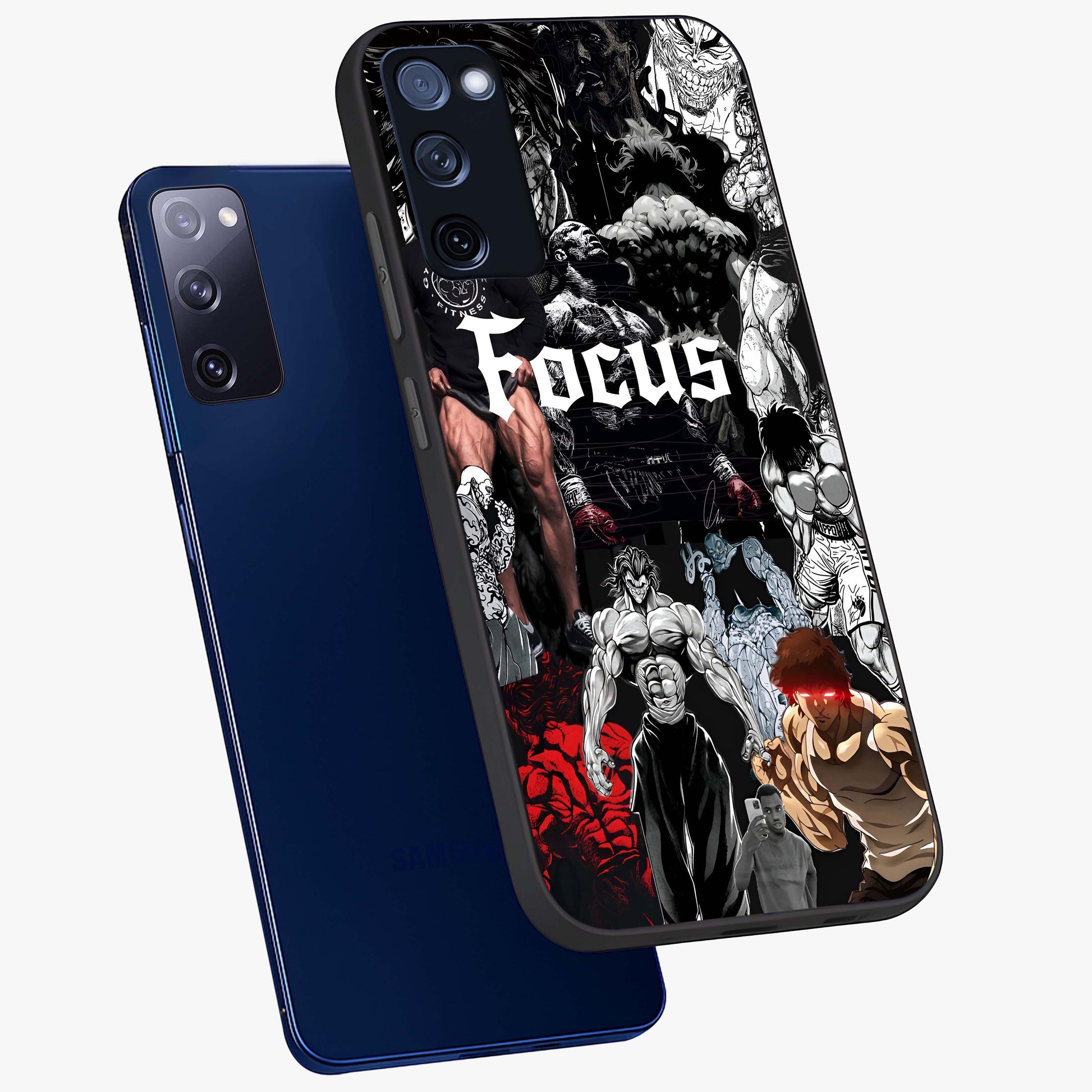 Relentless Power Focus Glass Case displayed in angled mockup highlighting bold statement design with modern aesthetic style.
