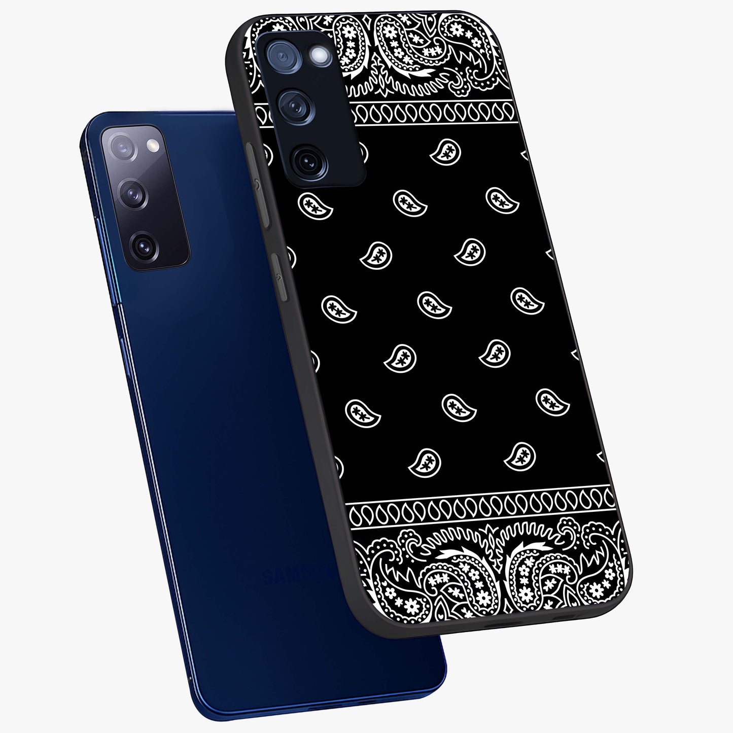 Retro Rebel Threads Glass Case displayed in angled mockup highlighting retro inspired graphic design with rebellious aesthetic.