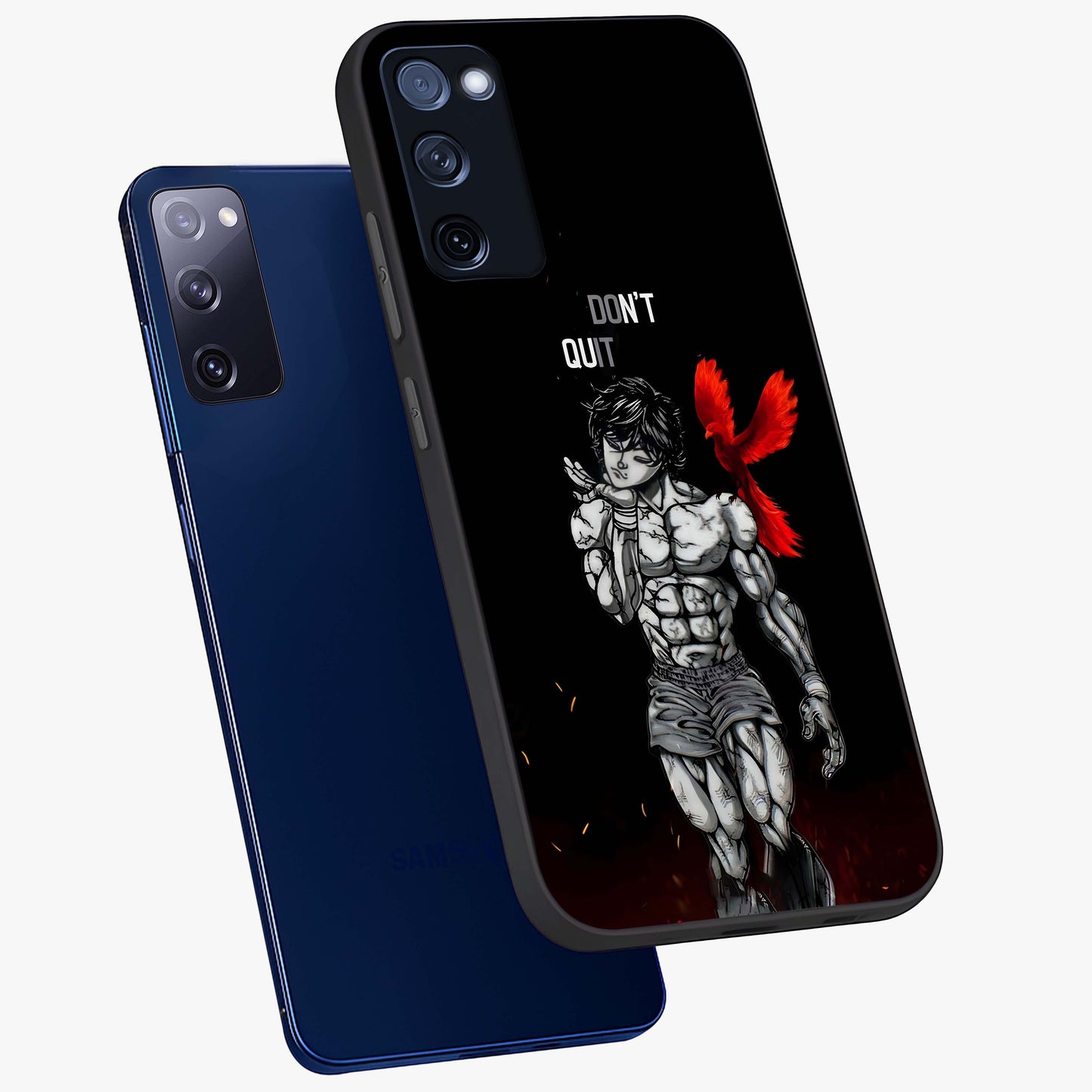 Rise Beyond Limits Glass Case displayed in angled mockup highlighting inspiring message design with modern aesthetic style.