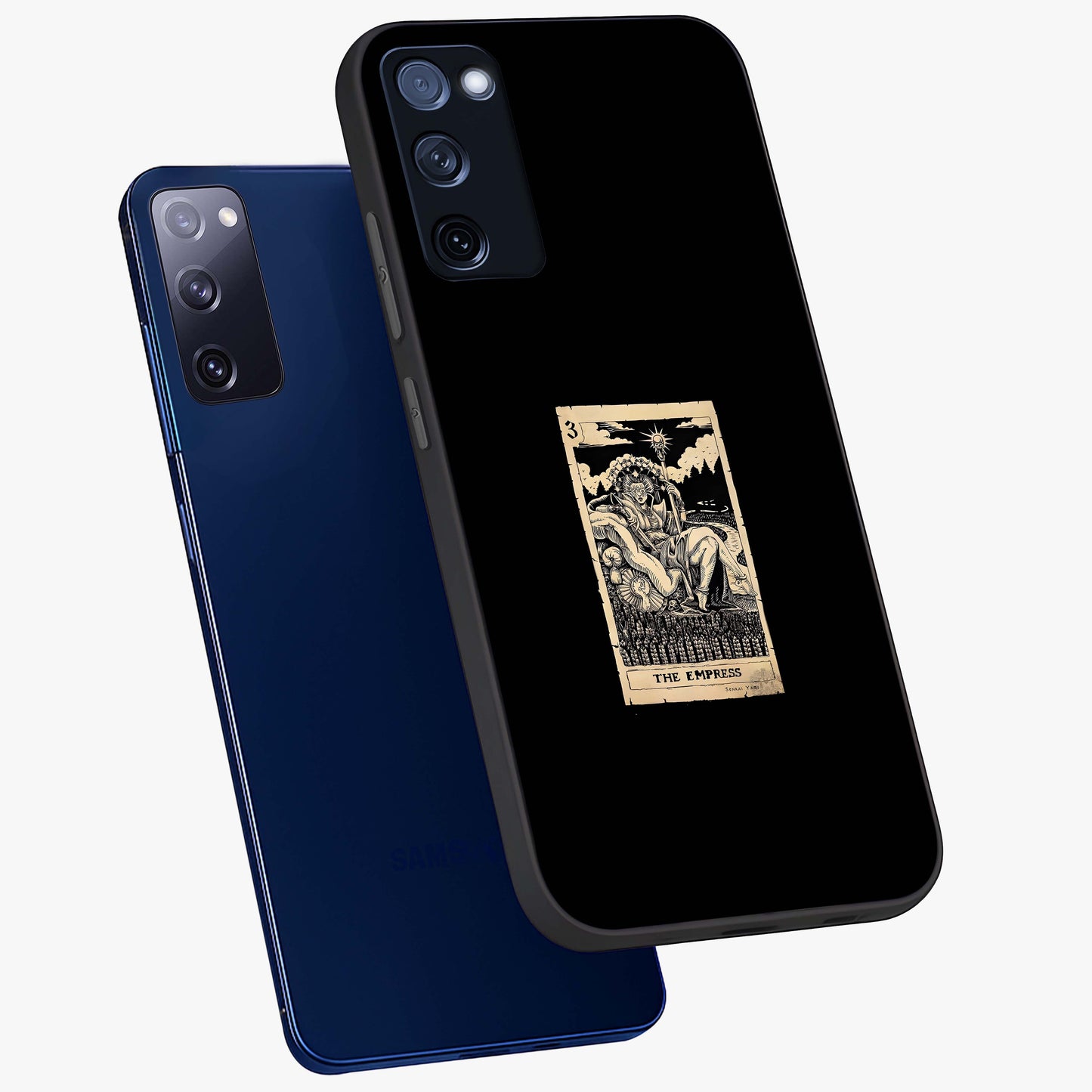 The Empress Glass Case displayed in angled mockup highlighting elegant royal design with majestic aesthetic style.