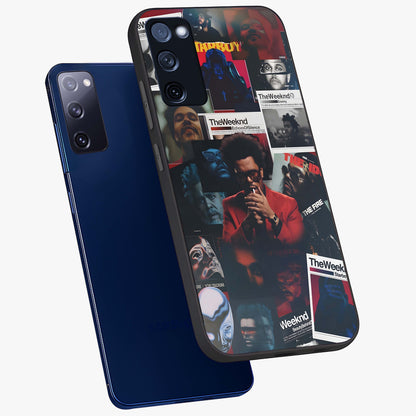 The Weeknd Glass Case displayed in angled mockup highlighting stylish pop culture inspired design with modern aesthetic.