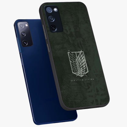 Wings Of Freedom Glass Case displayed in angled mockup highlighting graceful wing design with inspirational aesthetic.