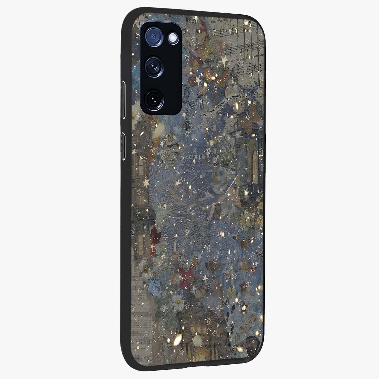 Aesthetic Astrolophia Glass Case upright view showcasing soft aesthetic theme with stylish modern look.