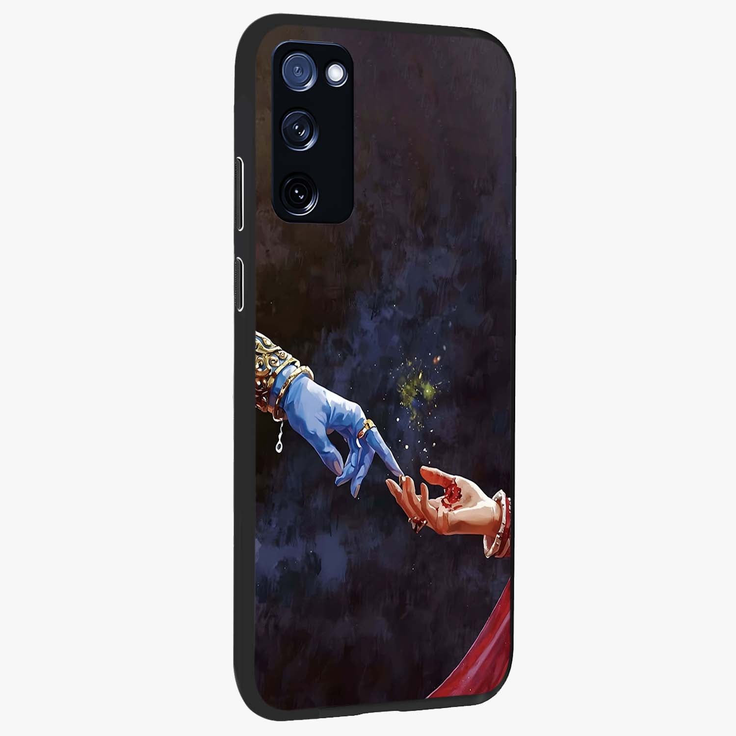 Divine Touch Eternal Glass Case upright view showcasing peaceful spiritual artwork with eternal divine theme.