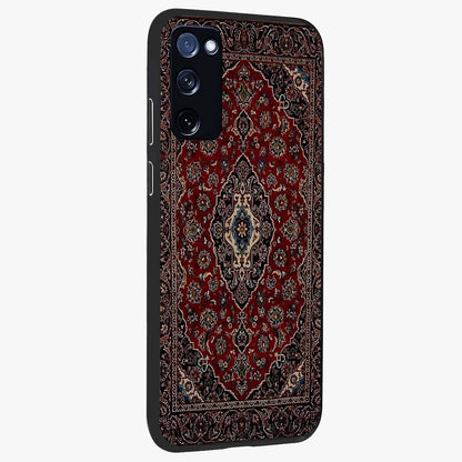 Heritage Carpet Royale Glass Case upright view showcasing detailed ornamental artwork with luxurious traditional theme.