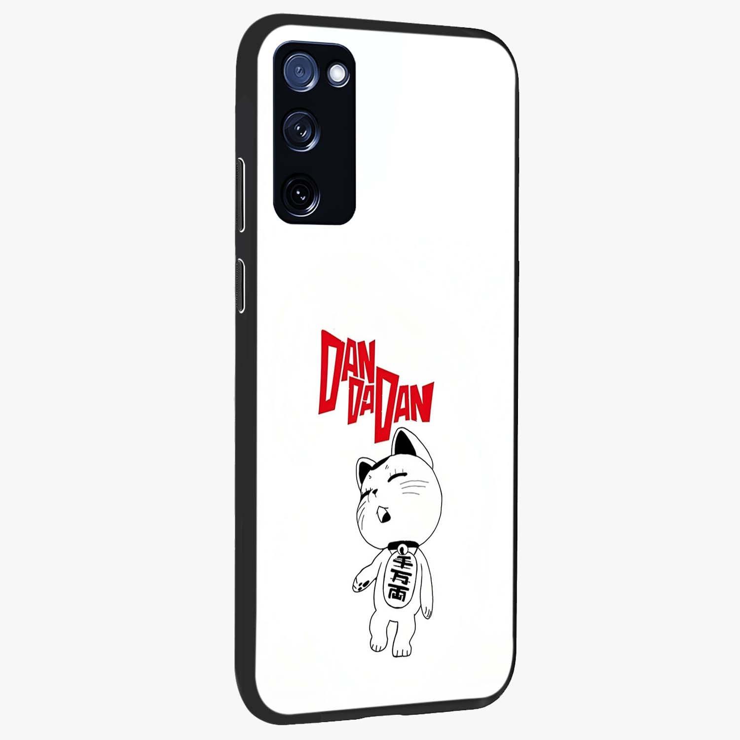 Playful Spirit Charm Glass Case upright view showcasing vibrant charm artwork with fun artistic theme.