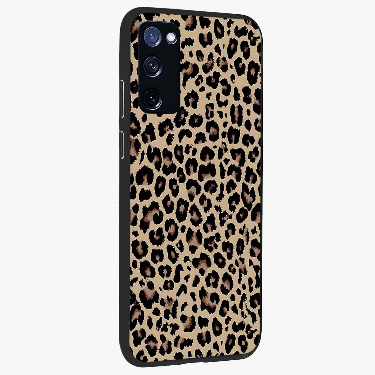 Savage Chic Pattern Glass Case upright view showcasing trendy decorative artwork with edgy fashion theme.