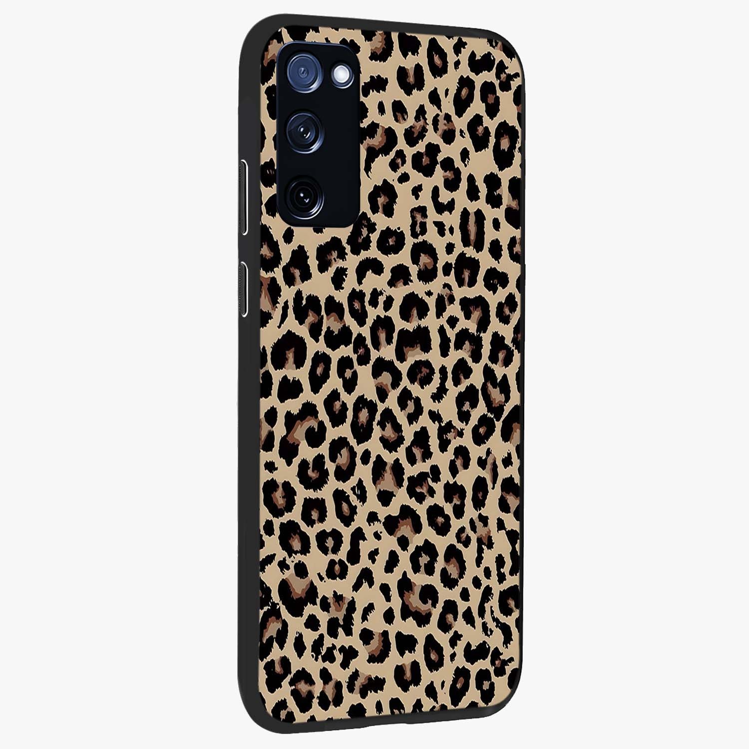 Savage Chic Pattern Glass Case upright view showcasing trendy decorative artwork with edgy fashion theme.