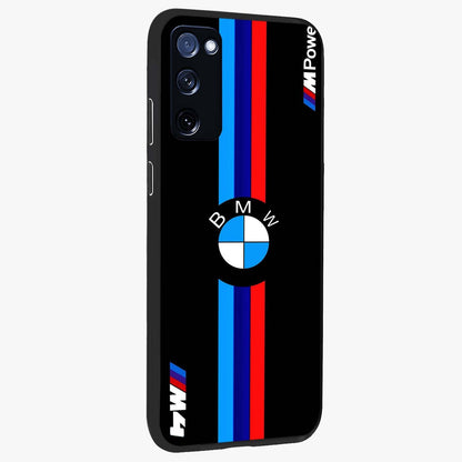 Turbo BMW Beast Glass Case upright view showcasing powerful car artwork with modern motorsport theme.