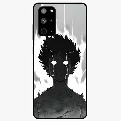 Awakened Inner Rage Glass Case showing flat back view with intense artistic artwork and glossy glass finish.