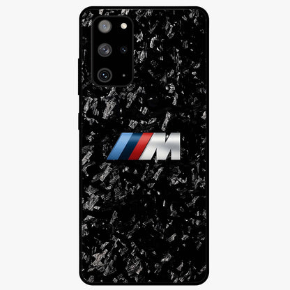 Carbon Speed Mark Glass Case showing flat back view with sporty carbon pattern artwork and glossy glass finish.