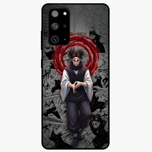 Cursed Ritual Ascension Glass Case showing flat back view with dark ritual themed artwork and glossy glass finish.