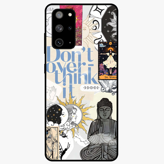 Ethereal Thoughts Glass Case showing flat back view with dreamy artistic artwork and glossy glass finish.
