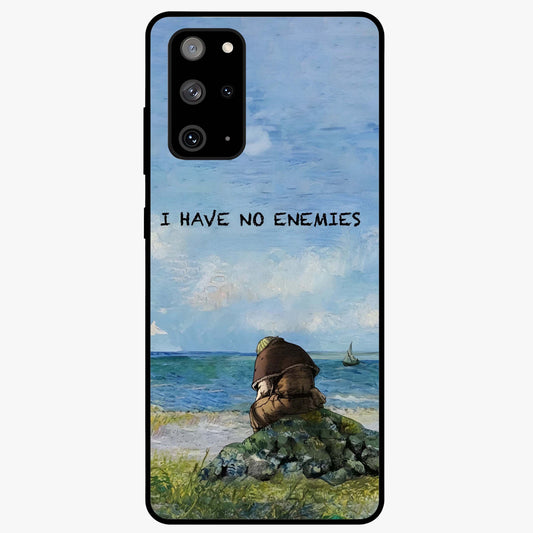 Peace Beyond War Glass Case showing flat back view with symbolic peace themed artwork and glossy glass finish.