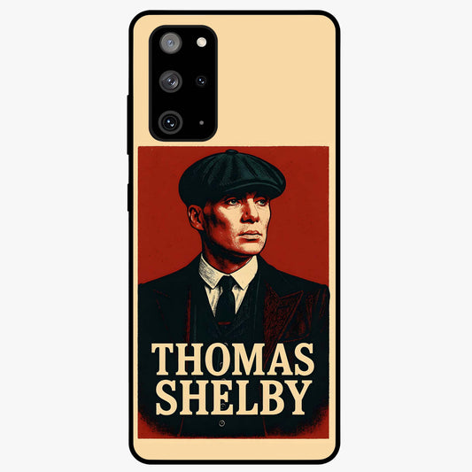 Vintage Mafia Authority Glass Case showing flat back view with bold vintage mafia inspired artwork and glossy glass finish.