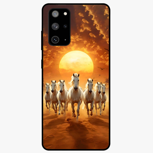 Wild Sunset Majesty Glass Case showing flat back view with majestic sunset landscape artwork and glossy glass finish.