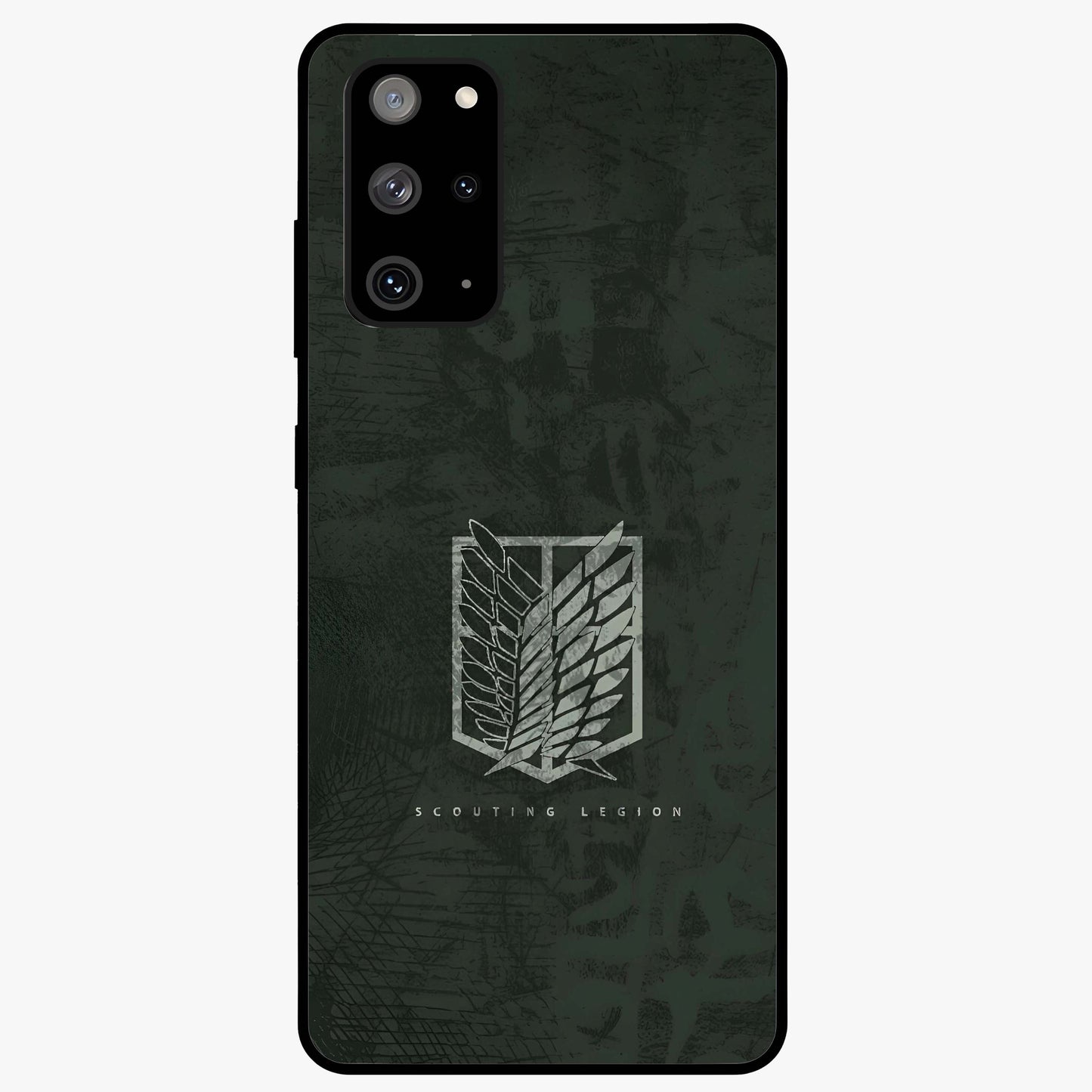 Wings Of Freedom Glass Case showing flat back view with symbolic wings artwork and glossy glass finish.