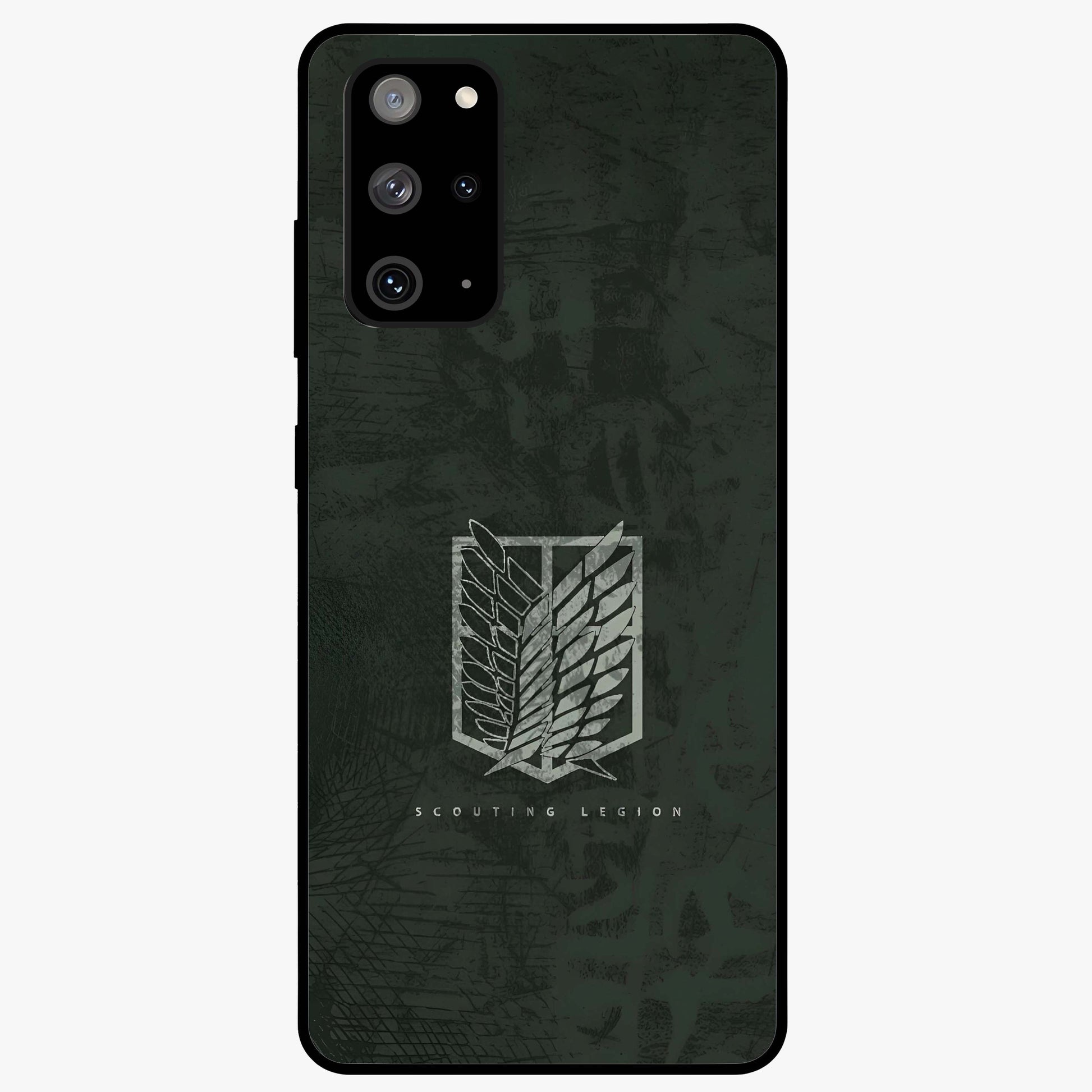 Wings Of Freedom Glass Case showing flat back view with symbolic wings artwork and glossy glass finish.