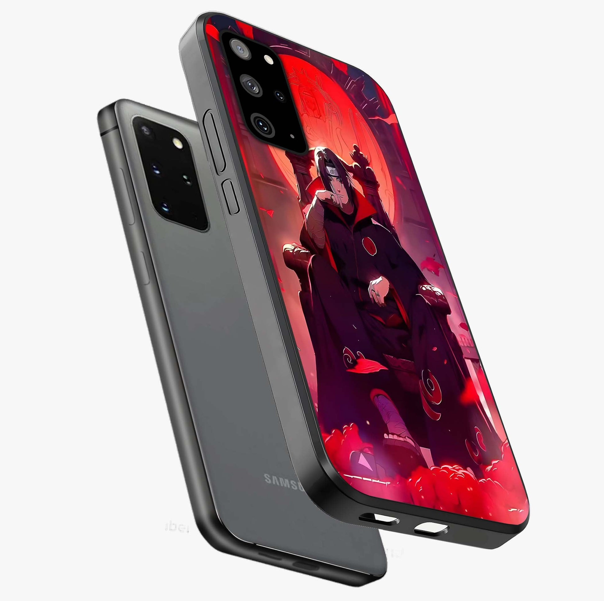 Blood Moon Sovereign Glass Case displayed in angled mockup highlighting dark celestial moon design and dramatic theme.