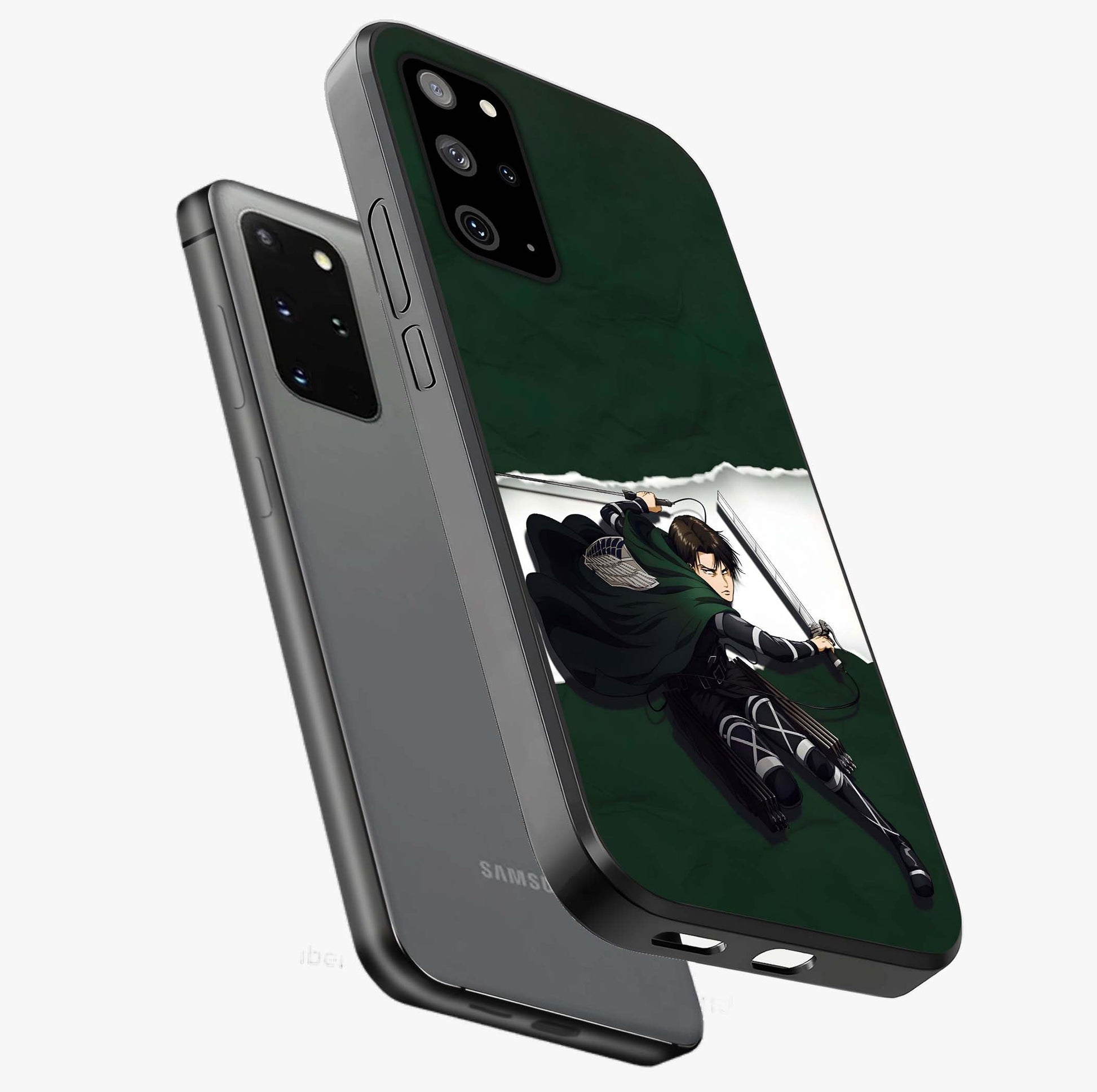 Emerald War Vanguard Glass Case displayed in angled mockup highlighting intense battle inspired design with emerald tone aesthetic.