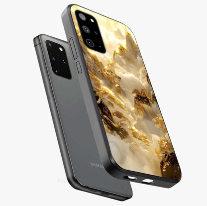 Gates Of Illumination Glass Case displayed in angled mockup highlighting radiant portal inspired design with fantasy aesthetic.