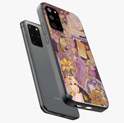 Magical Tangled Dream Glass Case displayed in angled mockup highlighting whimsical fantasy design with magical aesthetic.