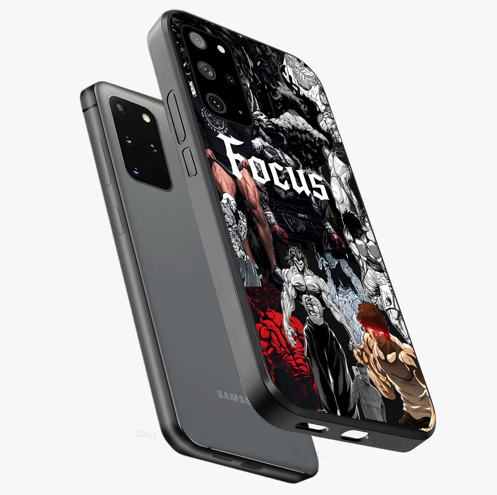 Relentless Power Focus Glass Case displayed in angled mockup highlighting bold statement design with modern aesthetic style.