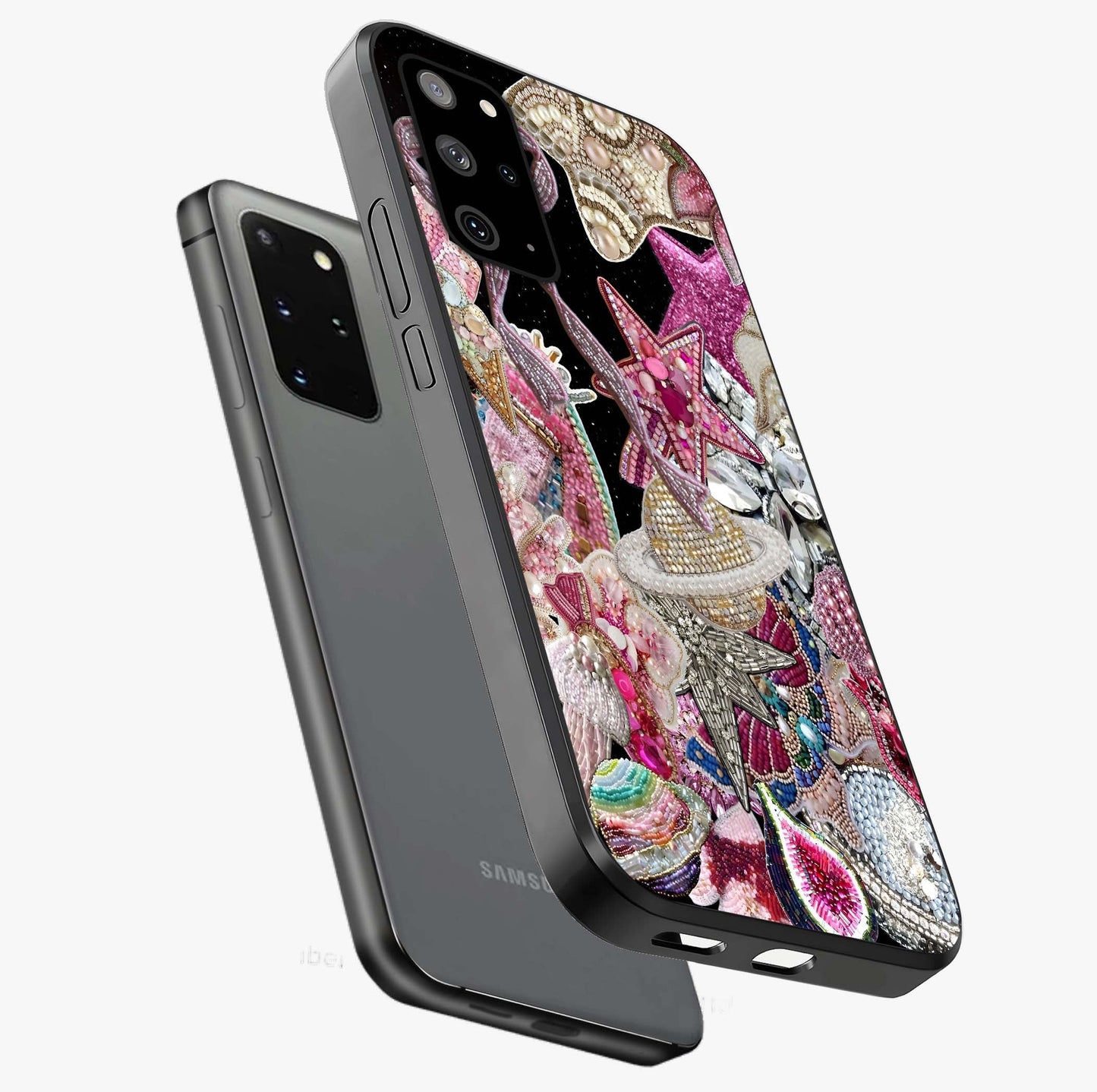 Starlit Jewel Dream Glass Case displayed in angled mockup highlighting glowing celestial jewel design with dreamy aesthetic.