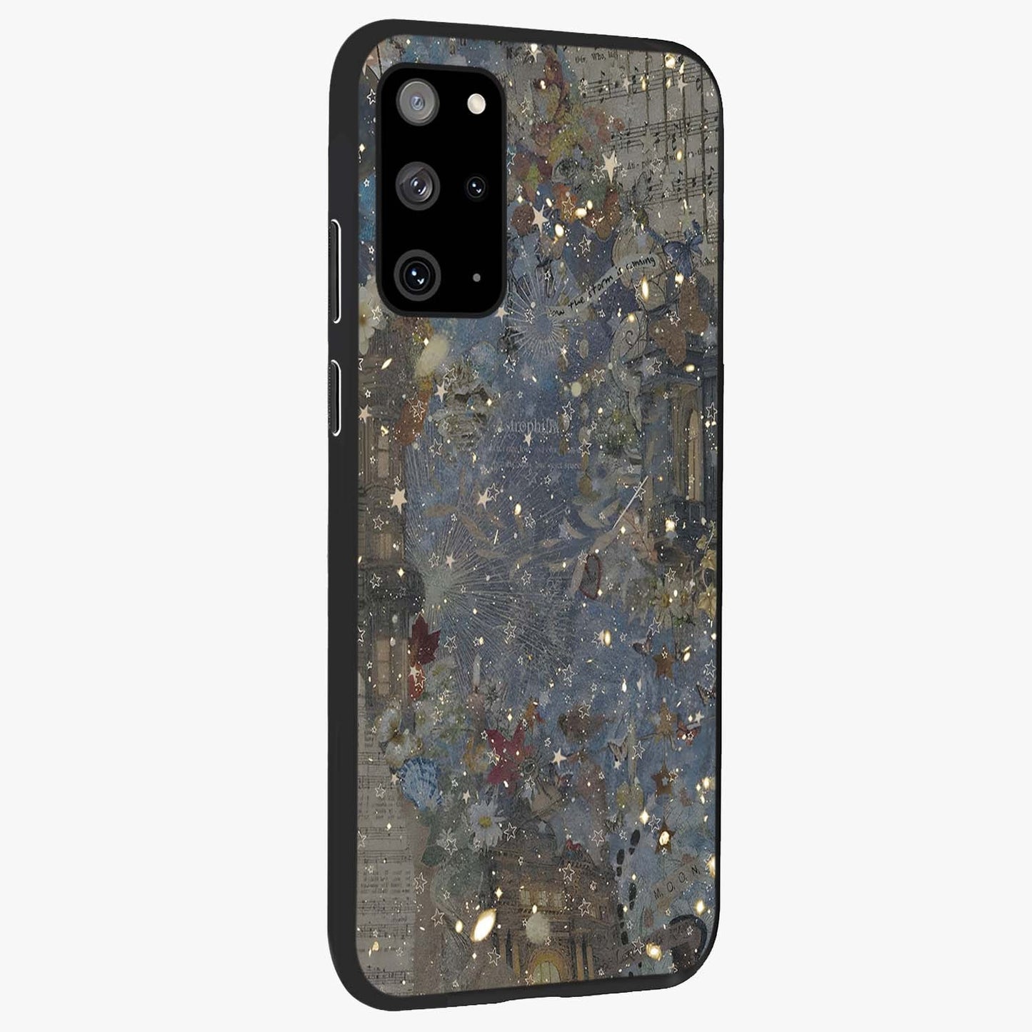 Aesthetic Astrolophia Glass Case upright view showcasing soft aesthetic theme with stylish modern look.