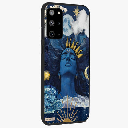 Aesthetic Lord Shiva Glass Case upright view showcasing powerful Lord Shiva artwork with devotional theme.