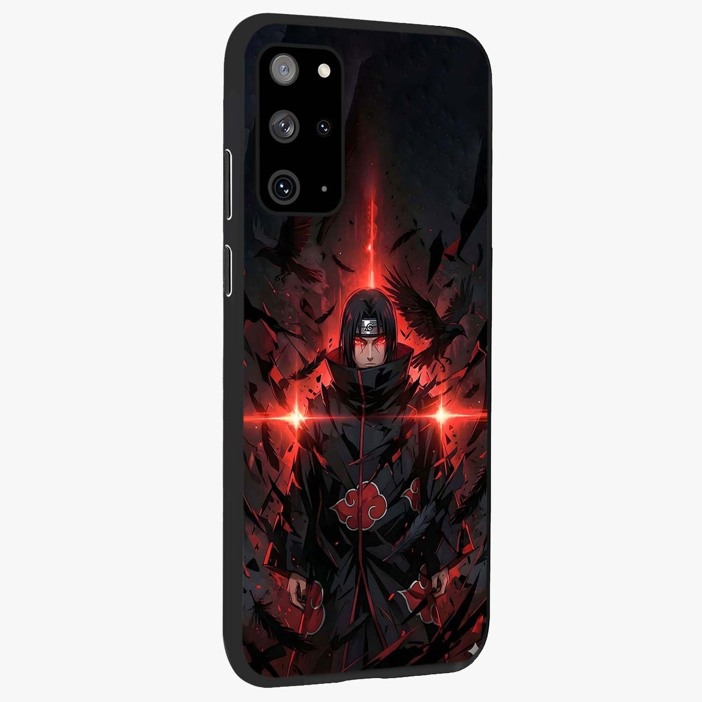 Focus Mode On Glass Case upright view showcasing strong typography statement with sleek motivational theme.