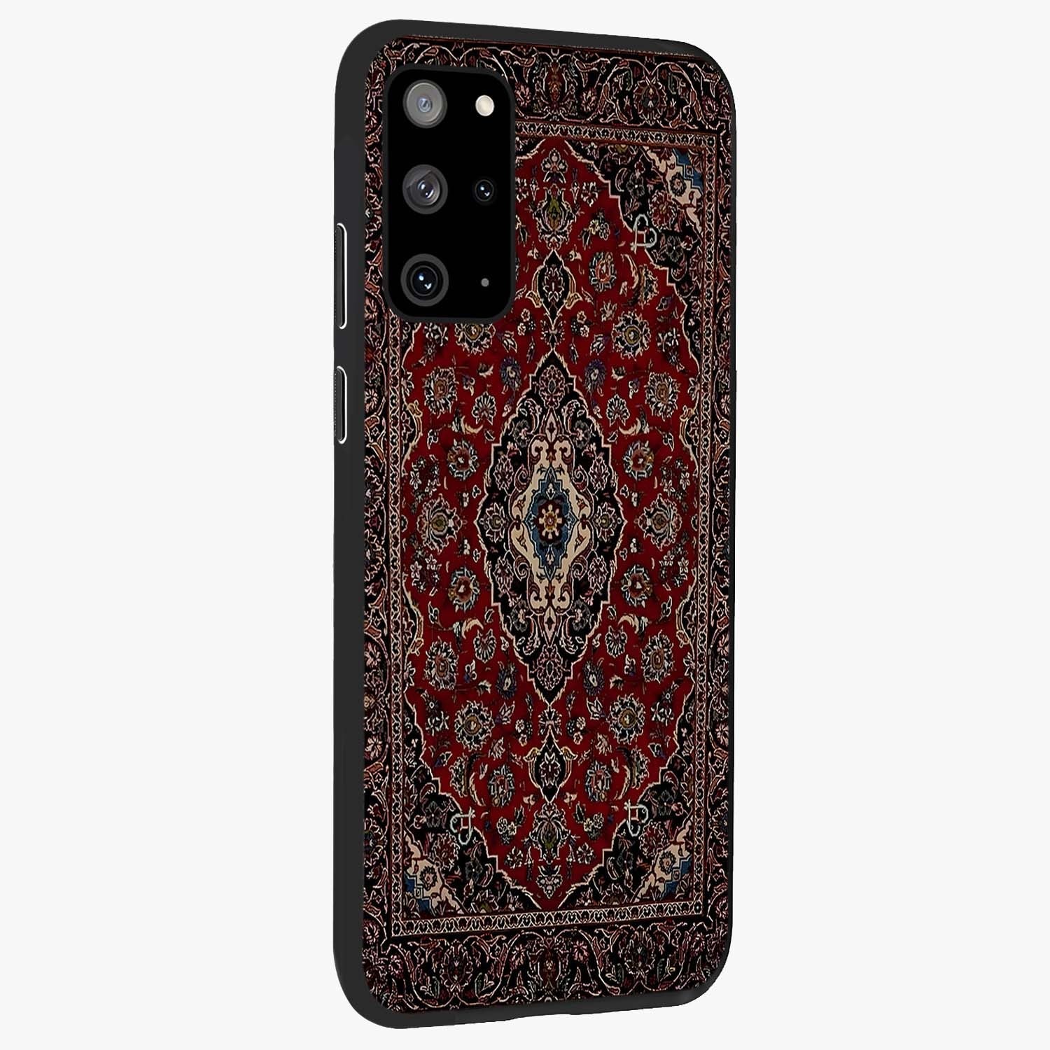 Heritage Carpet Royale Glass Case upright view showcasing detailed ornamental artwork with luxurious traditional theme.