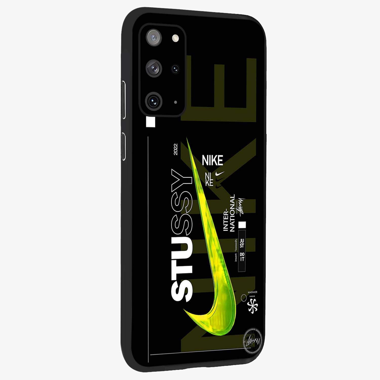 Neon Street Edition Glass Case upright view showcasing colorful neon artwork with modern street culture theme.