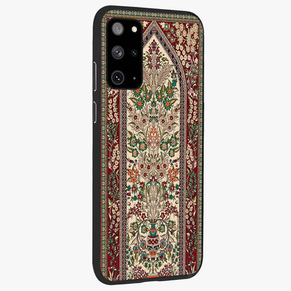 Persian Inspired Glass Case upright view showcasing decorative Persian artwork with rich heritage theme.