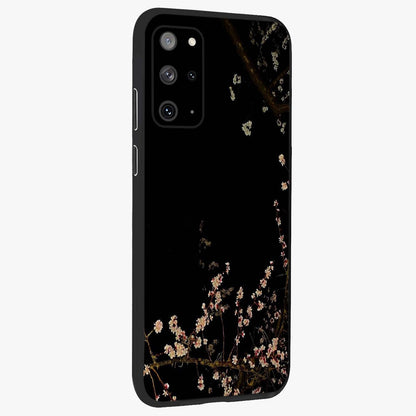 Petal Moon Light With Custom Name Glass Case upright view showcasing elegant floral moon artwork with personalized aesthetic.