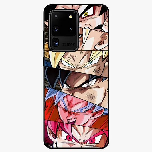 Anime Character Glass Case showing flat back view with vibrant anime artwork and glossy glass finish.
