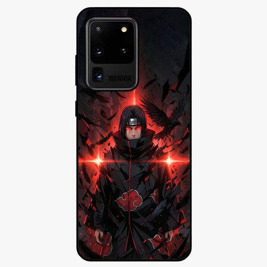 Focus Mode On Glass Case showing flat back view with bold motivational typography design and glossy glass finish.